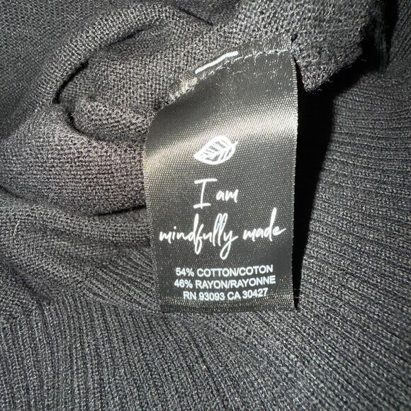 Nic and Zoe Black Sweater with Metallic Gold Womens Sweater - NWT - Size Small - Picture 6 of 7